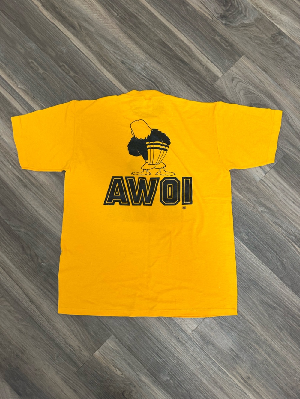 Vintage University of Iowa Herky The Hawk T-Shirt Jerzees Tag - Picture 7 of 7